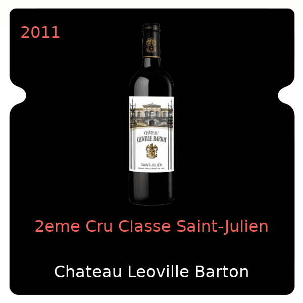Leoville Barton 2eme Cru Classe Saint-Julien 2011
