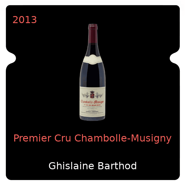 Ghislaine Barthod Premier Cru Chambolle-Musigny 2013