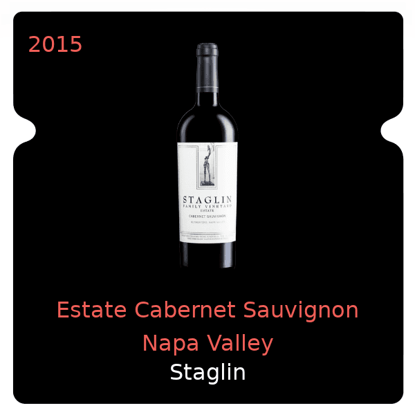 Staglin Estate Cabernet Sauvignon Napa Valley 2015