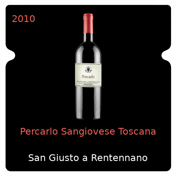 San Giusto a Rentennano Percarlo Sangiovese Toscana 2010
