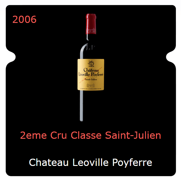 Leoville Poyferre 2eme Cru Classe Saint-Julien 2006