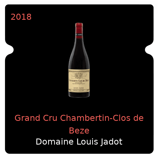 Louis Jadot Grand Cru Chambertin-Clos de Beze 2018