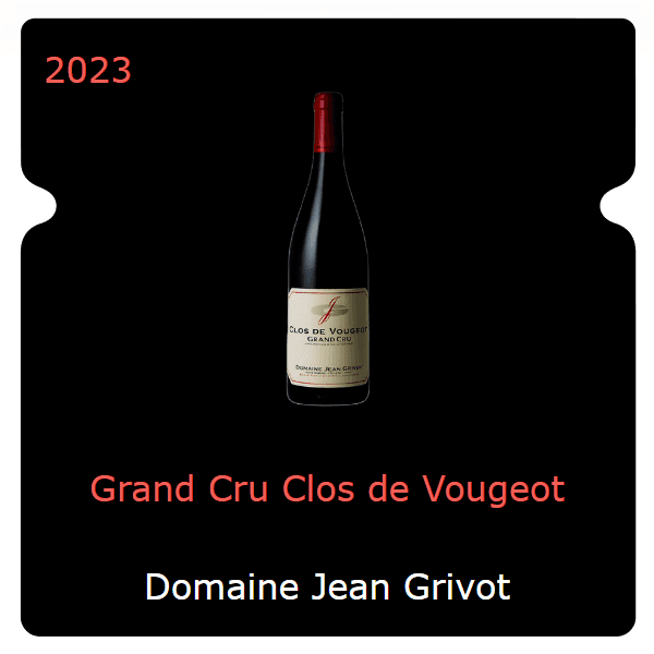 Jean Grivot Grand Cru Clos de Vougeot 2023