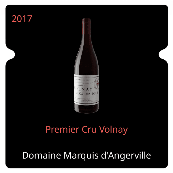 Marquis d'Angerville Premier Cru Volnay 2017