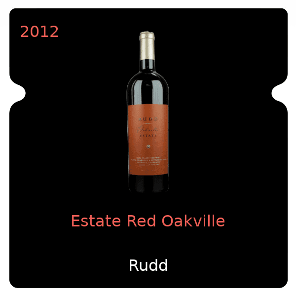 Rudd Estate Red Oakville 2012