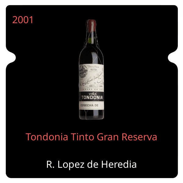 R. Lopez de Heredia Tondonia Tinto Gran Reserva 2001