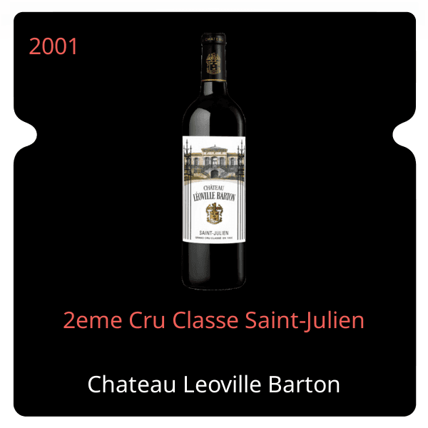 Leoville Barton 2eme Cru Classe Saint-Julien 2001