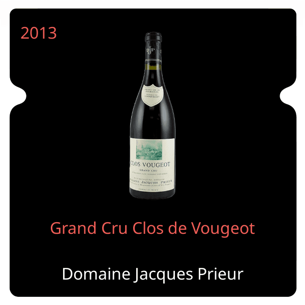 Jacques Prieur Grand Cru Clos de Vougeot 2013