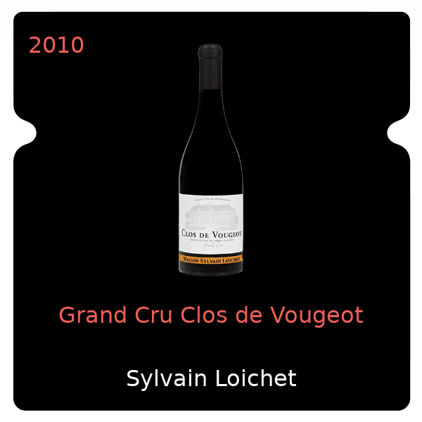 Sylvain Loichet Grand Cru Clos de Vougeot 2010