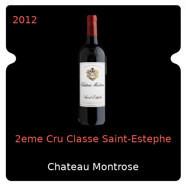 Montrose 2eme Cru Classe Saint-Estephe 2012