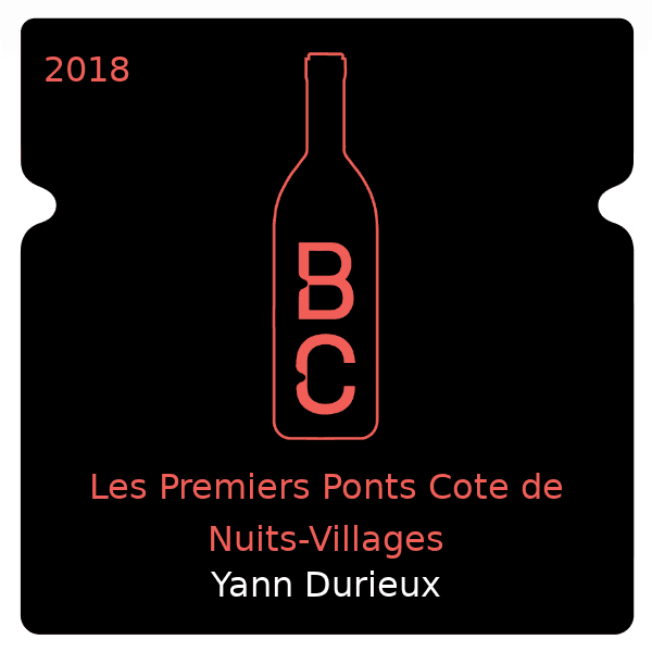 Yann Durieux Les Premiers Ponts Cote de Nuits-Villages 2018