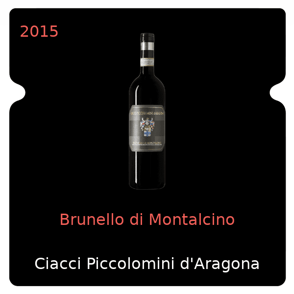 Ciacci Piccolomini d'Aragona Brunello di Montalcino 2015
