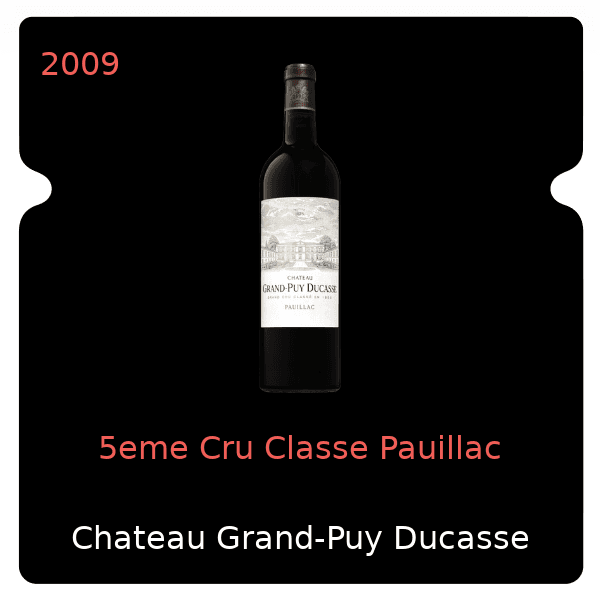 Grand-Puy Ducasse 5eme Cru Classe Pauillac 2009
