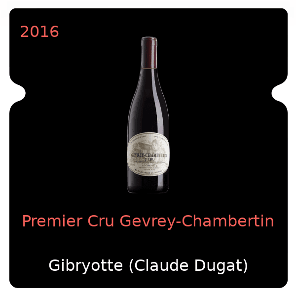 Claude Dugat Premier Cru Gevrey-Chambertin 2016