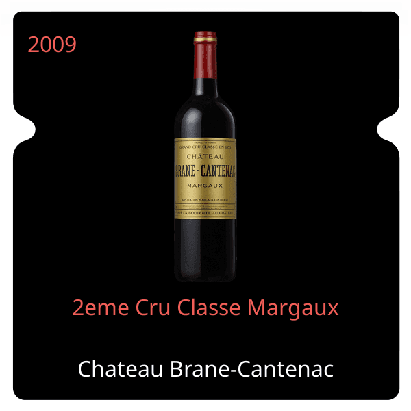 Brane-Cantenac 2eme Cru Classe Margaux 2009
