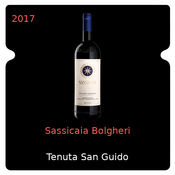 San Guido Sassicaia Bolgheri 2017