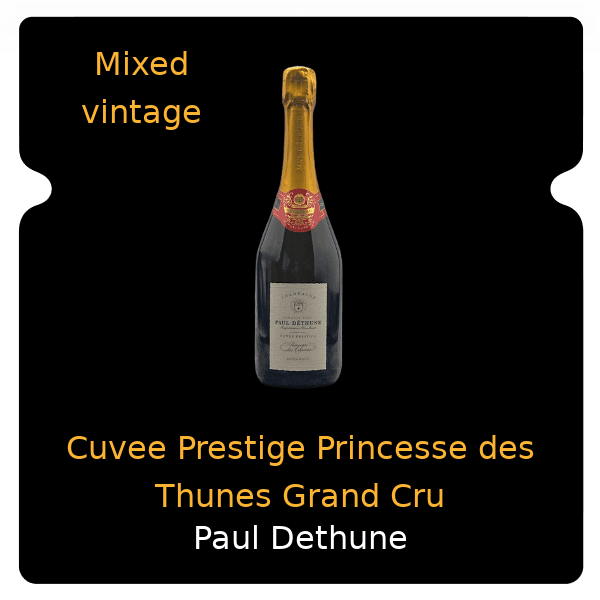 Paul Dethune Cuvee Prestige Princesse des Thunes Grand Cru Mixed Vintage