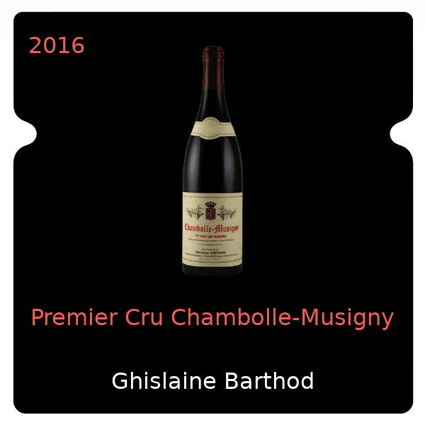 Ghislaine Barthod Premier Cru Chambolle-Musigny 2016