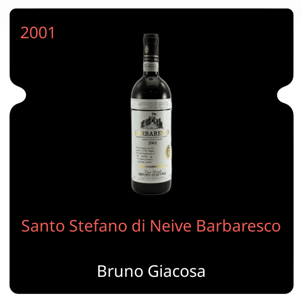 Bruno Giacosa Santo Stefano di Neive Barbaresco 2001