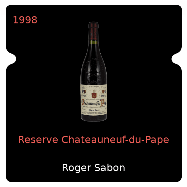 Roger Sabon Reserve Chateauneuf-du-Pape 1998