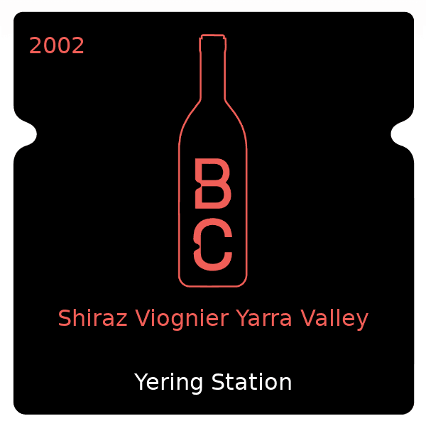 Yarra Yering Shiraz Viognier Yarra Valley 2002