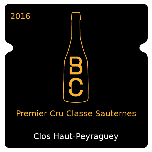 Haut-Peyraguey Premier Cru Classe Sauternes 2016