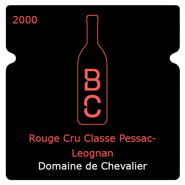 Chevalier Rouge Cru Classe Pessac-Leognan 2000