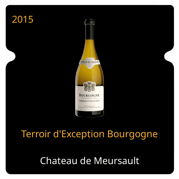 Meursault Terroir d'Exception Bourgogne 2015