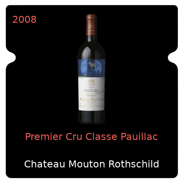 Mouton Rothschild Premier Cru Classe Pauillac 2008