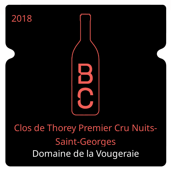 Vougeraie Clos de Thorey Premier Cru Nuits-Saint-Georges 2018