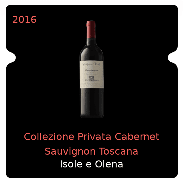 Isole e Olena Collezione Privata Cabernet Sauvignon Toscana 2016