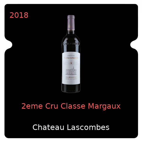 Lascombes 2eme Cru Classe Margaux 2018
