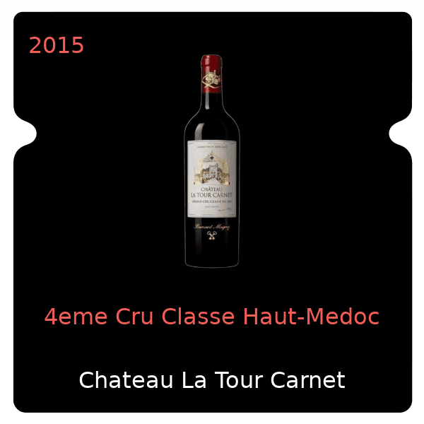Tour Carnet 4eme Cru Classe Haut-Medoc 2015