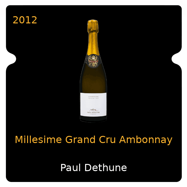 Paul Dethune Millesime Grand Cru Ambonnay 2012