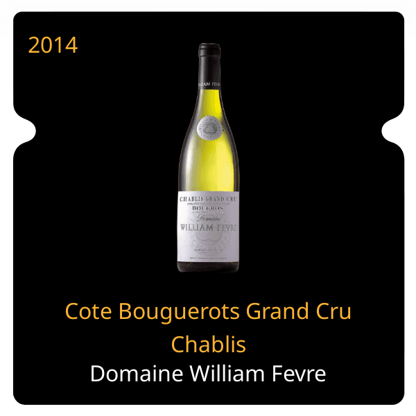 William Fevre Cote Bouguerots Grand Cru Chablis 2014
