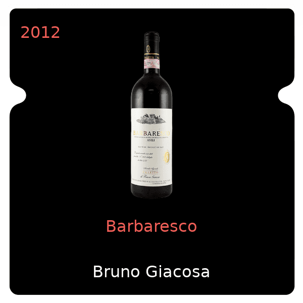 Bruno Giacosa Barbaresco 2012