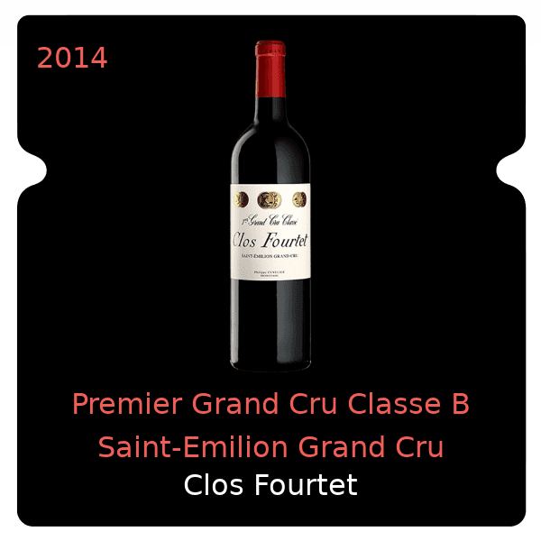 Fourtet Premier Grand Cru Classe B Saint-Emilion Grand Cru 2014