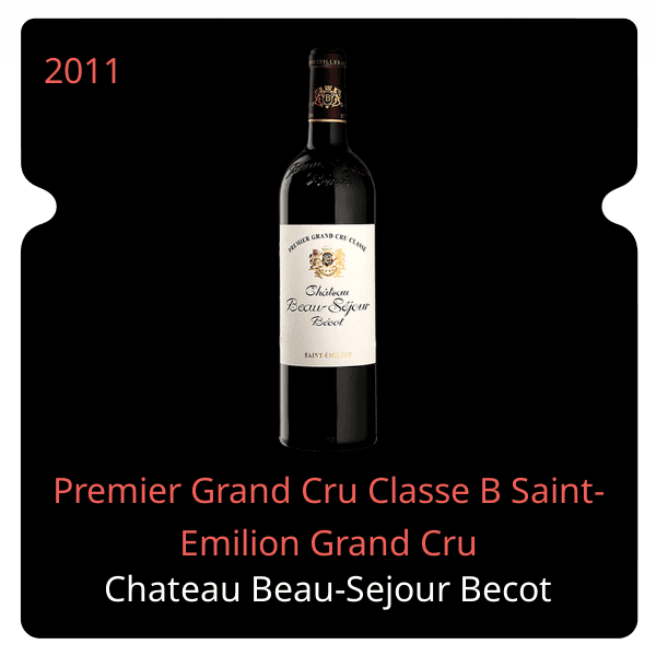 Beau-Sejour Becot Premier Grand Cru Classe B Saint-Emilion Grand Cru 2011