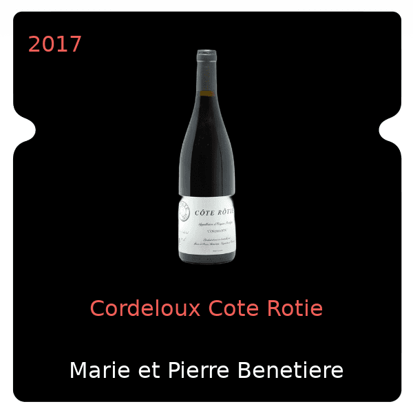 Marie et Pierre Benetiere Cordeloux Cote Rotie 2017