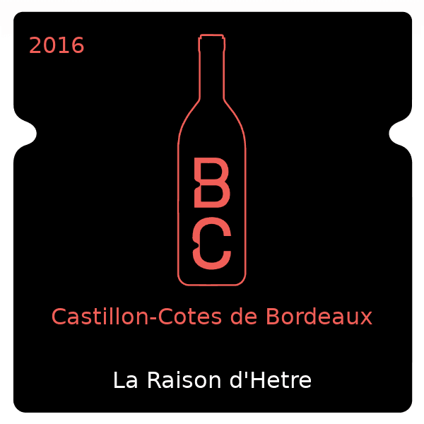 L'Hetre Castillon-Cotes de Bordeaux 2016