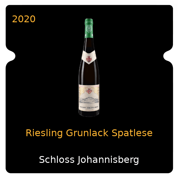 Johannisberg Riesling Grunlack Spatlese 2020