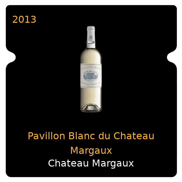 Margaux Pavillon Blanc du Chateau Margaux 2013