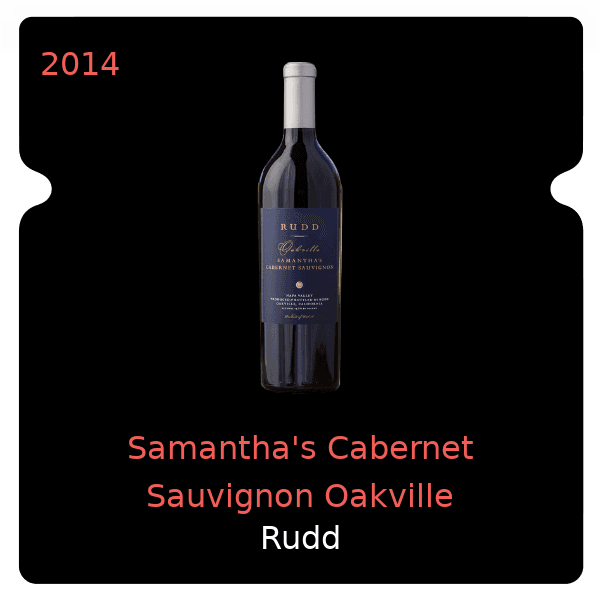Rudd Samantha's Cabernet Sauvignon Oakville 2014