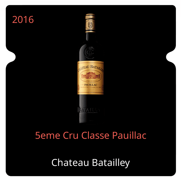 Batailley 5eme Cru Classe Pauillac 2016