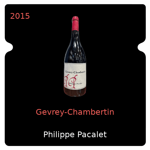 Philippe Pacalet Gevrey-Chambertin 2015