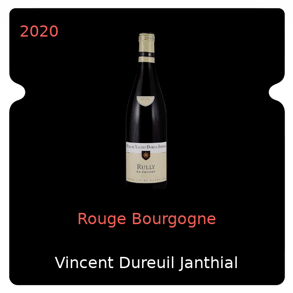 Vincent Dureuil Janthial Rouge Bourgogne 2020