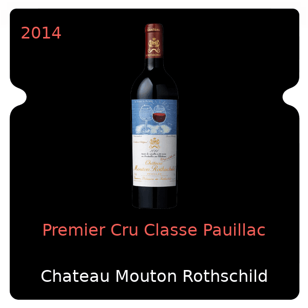 Mouton Rothschild Premier Cru Classe Pauillac 2014