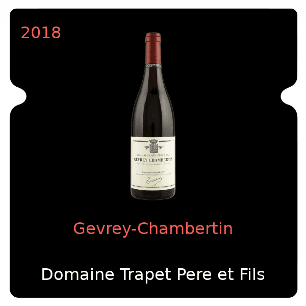 Trapet Pere et Fils Gevrey-Chambertin 2018
