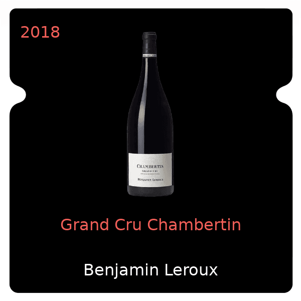 Benjamin Leroux Grand Cru Chambertin 2018