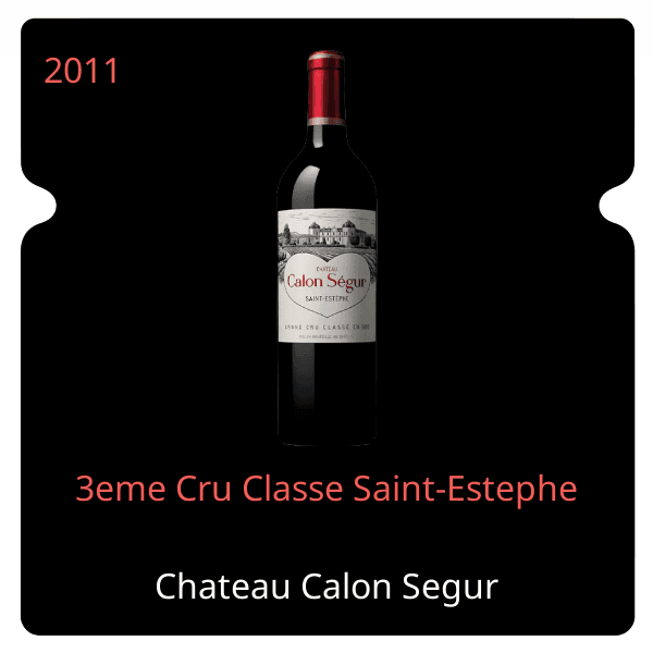 Calon Segur 3eme Cru Classe Saint-Estephe 2011